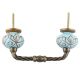 Turquoise Etched Ceramic Cut Bridge Handle Online